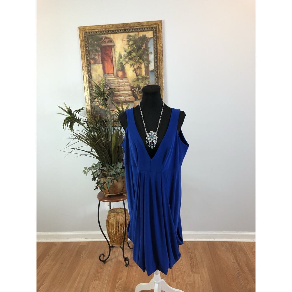 Gorgeous Woman Dress Lagenlook Sleeve Babydoll Dress Bella Swan Blue Sleeveless